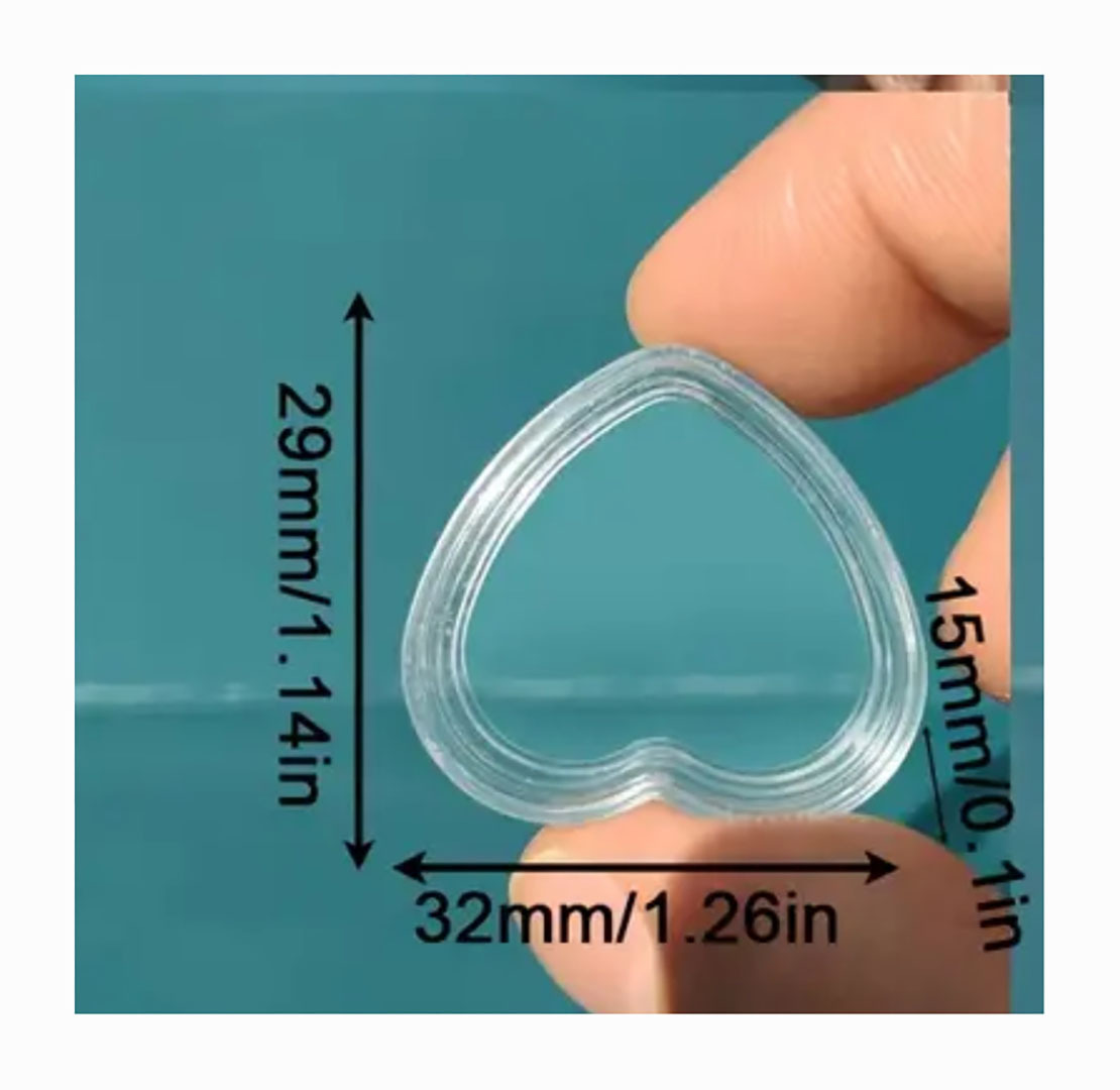 Jurjulab Kalp Şeklinde Mini Kozmetik Ambalaj Kutusu