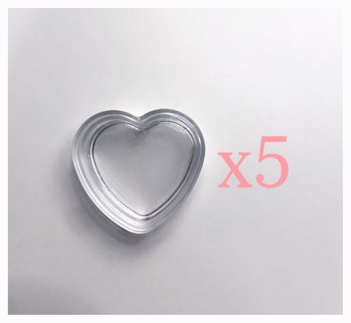 Jurjulab Kalp Şeklinde Mini Kozmetik Ambalaj Kutusu