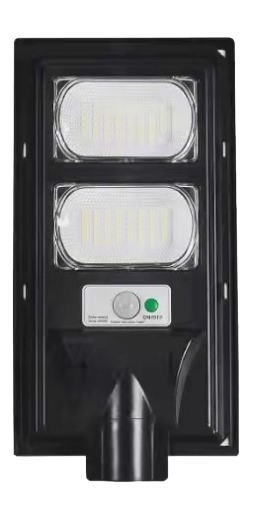 100W Güneş Enerjili Solar LED Sokak Armatürü – IP65 Su Geçirmez, Sensörlü Beyaz Işık