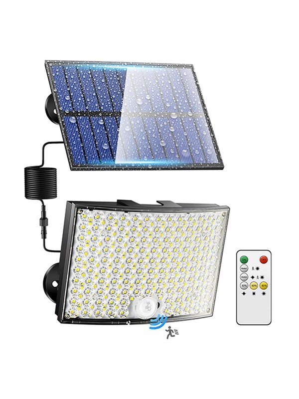 268 LED’li Solar Projektör – 60W Güneş Enerjili, Hareket Sensörlü, IP65 Suya Dayanıklı