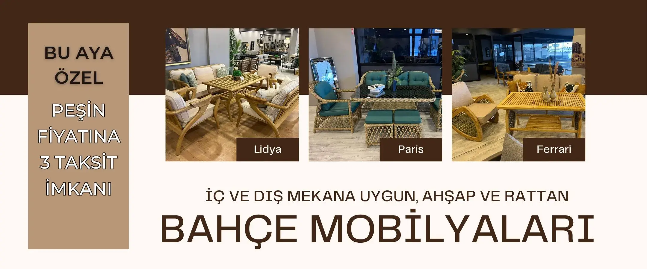Fidancidan bahçe mobilyaları