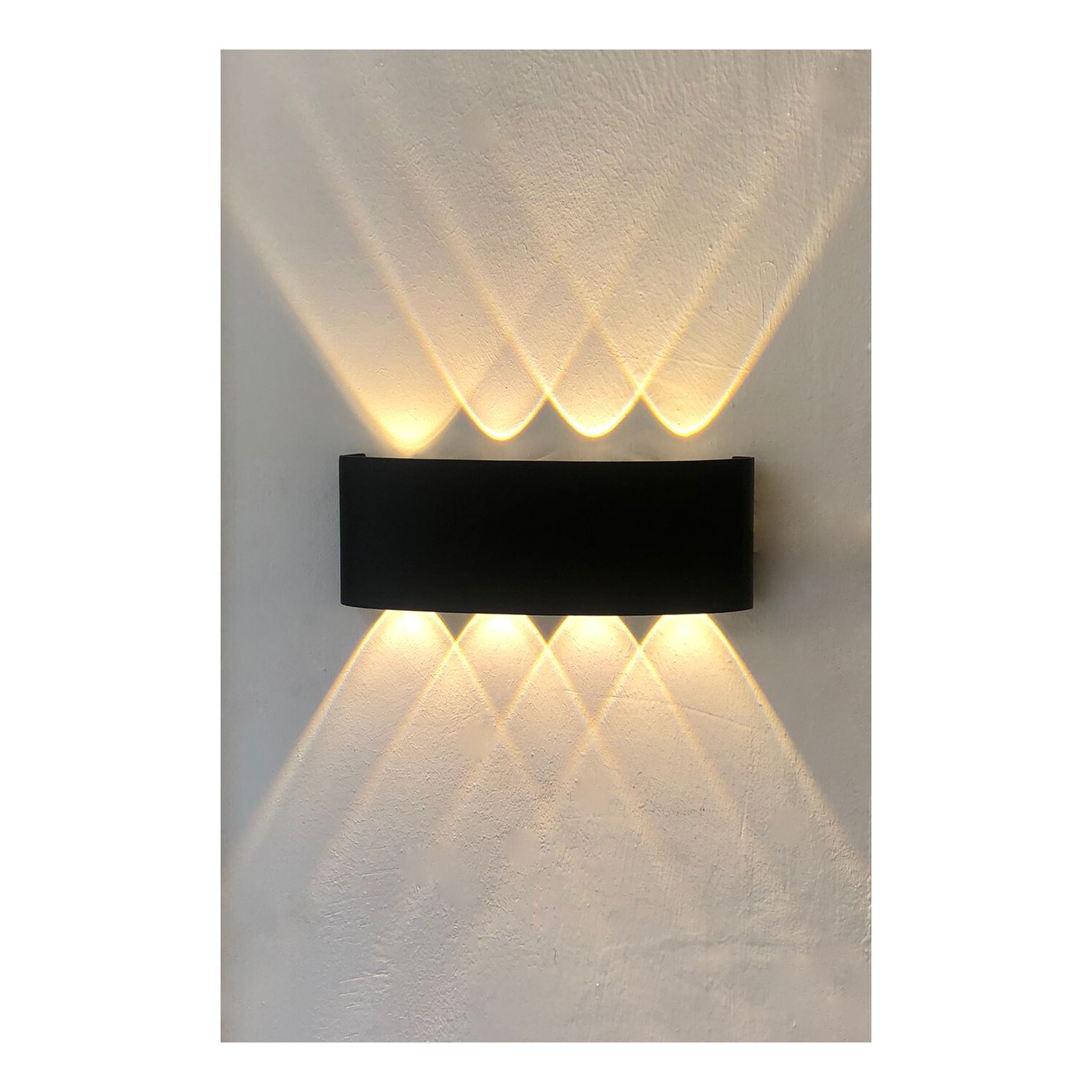 12W 8’li Çift Yönlü LED Duvar Apliği – Günışığı Işık Efekti, IP65 Dış Mekan Kullanımına Uygun