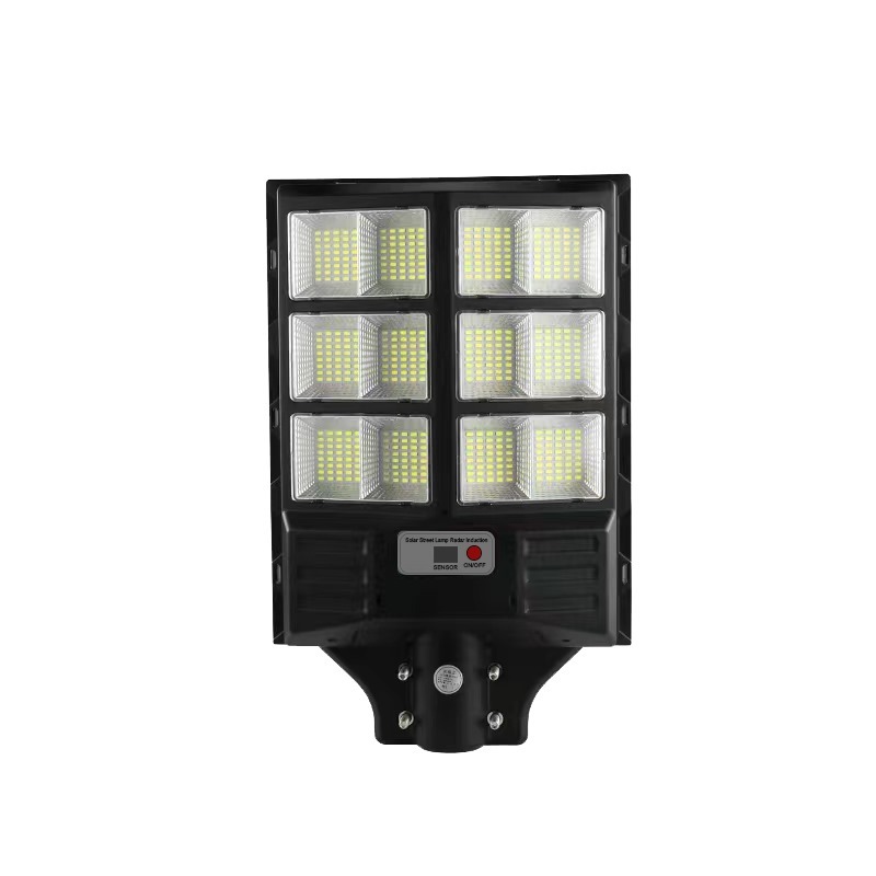 600W Güneş Enerjili Solar LED Sokak Armatürü – 12000 mAh Batarya, IP65 Koruma, Sensörlü Beyaz Işık