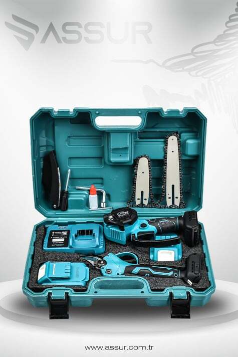 Assur Profesyonel 360° 16 Çizgi Lazer Metre – Otomatik Hizalamalı, Tripodlu, Yeşil Çizgili Akülü Cihaz